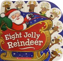 Eight Jolly Reindeer (Board Book)