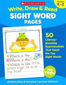 Write, Draw & Read Sight Word Pages  K-2