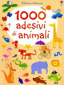 1000 adesivi di animali