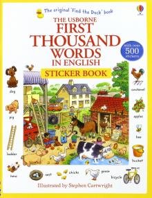First 1000 Words in English - Sticker Book