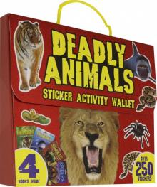 Deadly Animals Sticker Activity Wallet(4-book set)