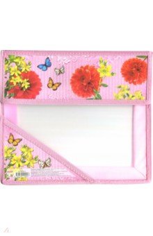 Папка д/тетрадей А5 КРАСНЫЕ ЦВЕТЫ на лип.(ПТ-9002)