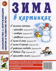 Зима в картинках. Наглядное пособие для педагогов, логопедов, воспитателей