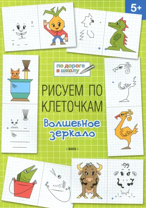 Рисуем по клеточкам. Волшебное зеркало. Тетрадь для занятий с детьми 5-6 лет