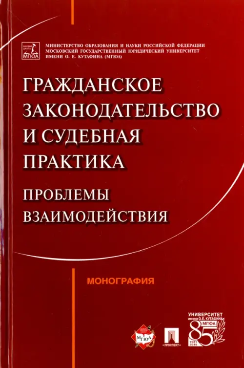 Гражданское законодательство и судебная практика. Проблемы взаимодействий. Монография