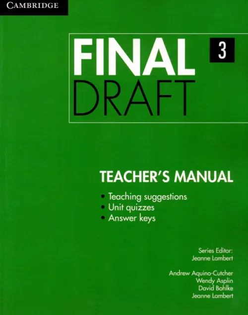 Final Draft. Level 3. Teacher's Manual