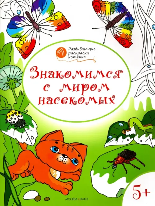 Знакомимся с миром насекомых. Развивающие раскраски для детей 5-6 лет