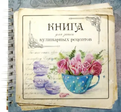 Книга для записи кулинарных рецептов. Вид 4 (3904)