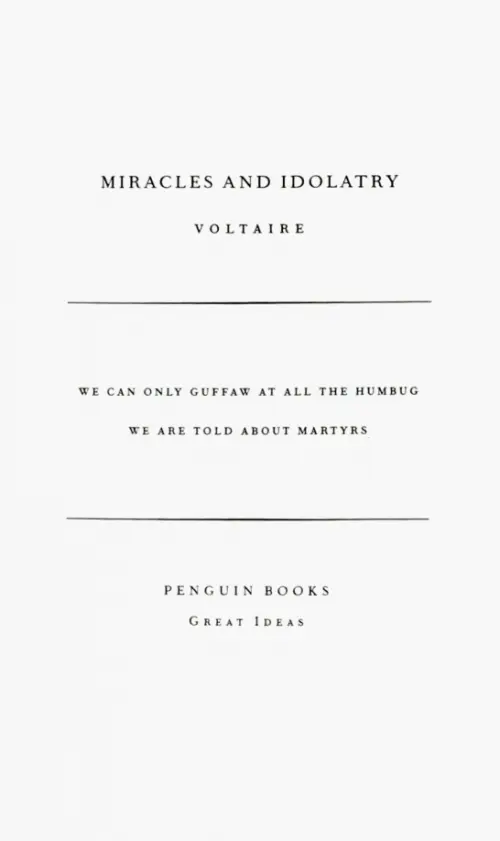 Miracles and Idolatry