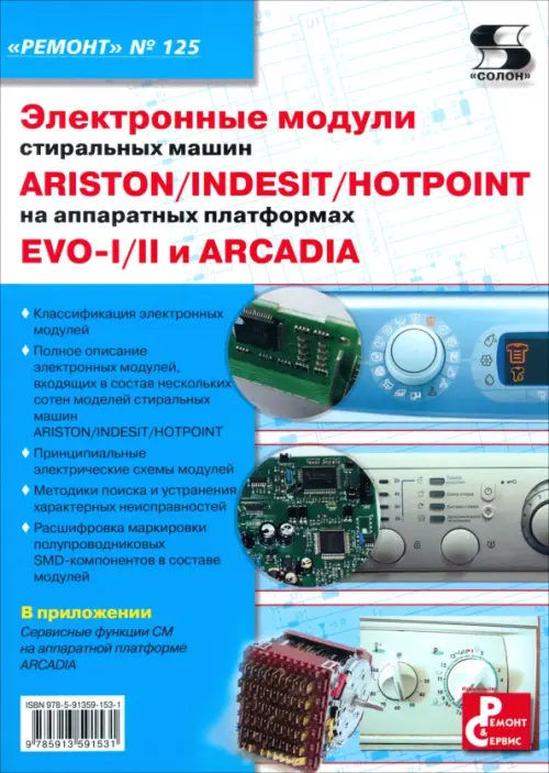 Электронные модули стиральных машин INDESIT/ARISTON/HOTPOINT на аппаратных платформах EVO-I/II